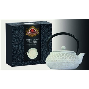 Basilur litinová konvice na čaj bílá 500ml