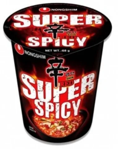 Nongshim Shin Red Super pálivá ramen polévka cup 68g