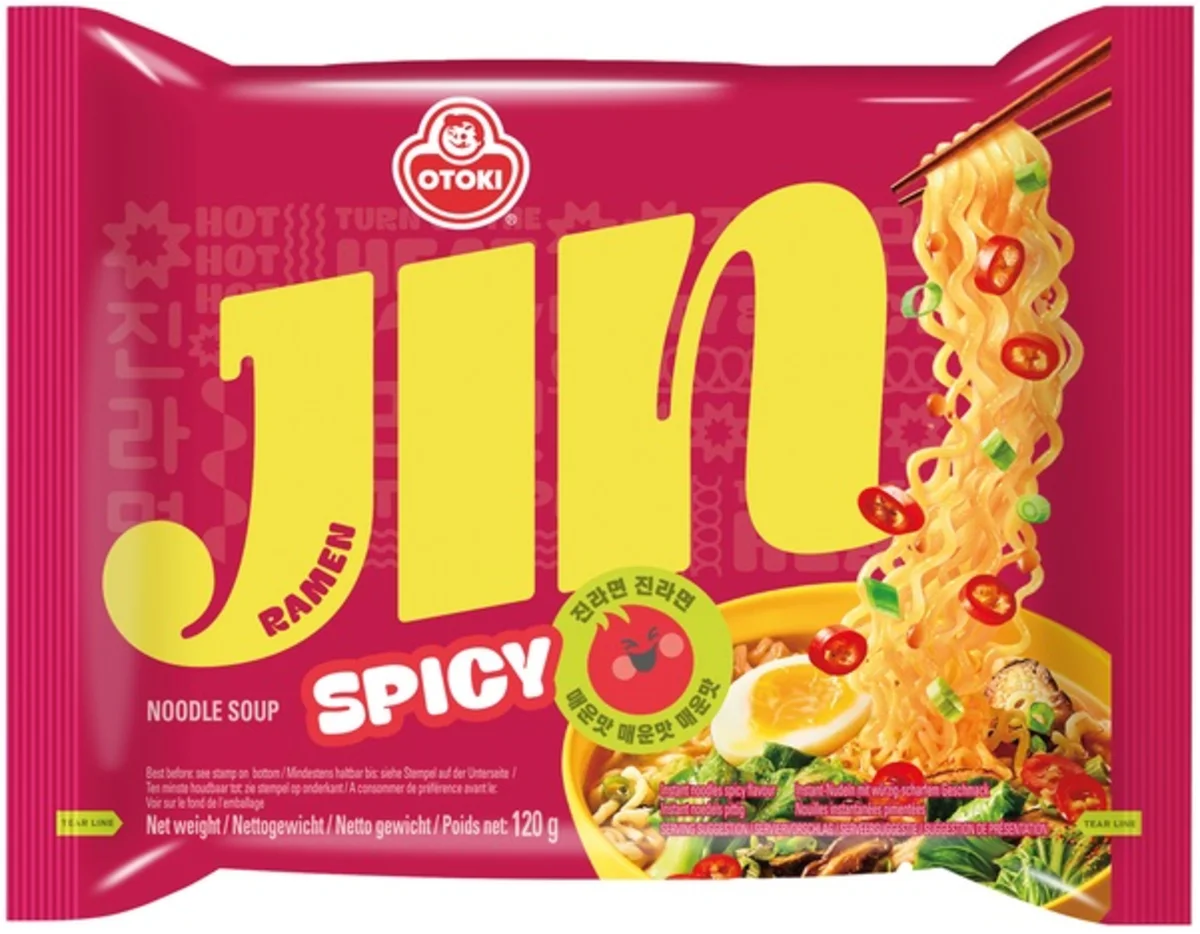 Ottogi polévka Jin Ramen Hot (pálivá) 120g