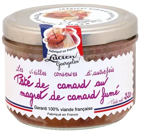 Lucien Georgelin terina s kachními prsy sklo 220g