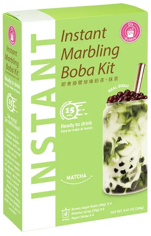 O's Bubble instantní bubble tea matcha 4x60g