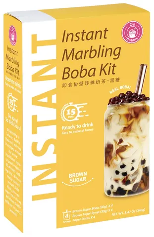 O's Bubble instantní bubble tea brown sugar 4x60g