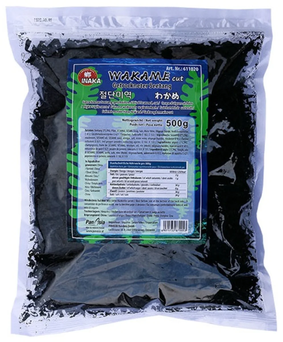 Inaka mořská řasa wakame sušená krájená 500g