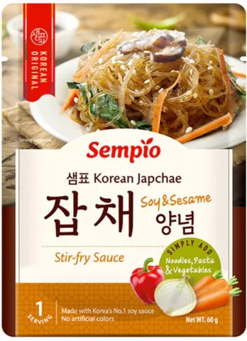 Sempio omáčka na skleněné japchae nudle 2 porce 60g