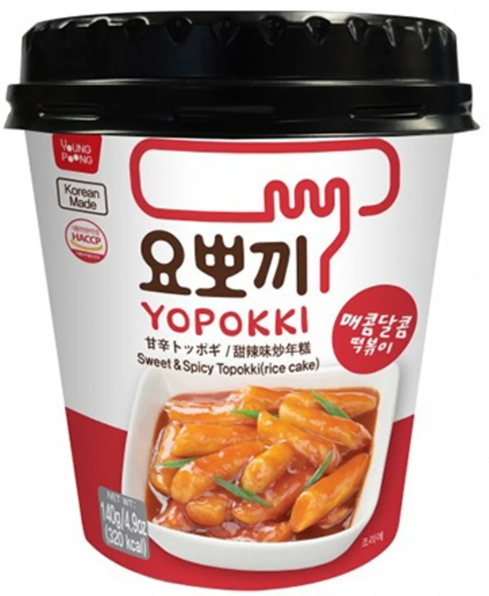 Yopokki Sweet & Spicy instantní rýžové Tteokbokki 140g