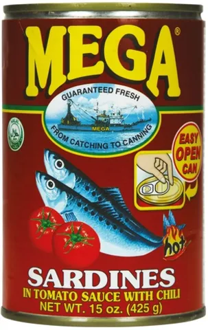 MEGA sardinky v tomatové omáčce s chilli 425g