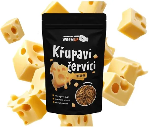 Wormup červíci s příchutí čedaru 20g