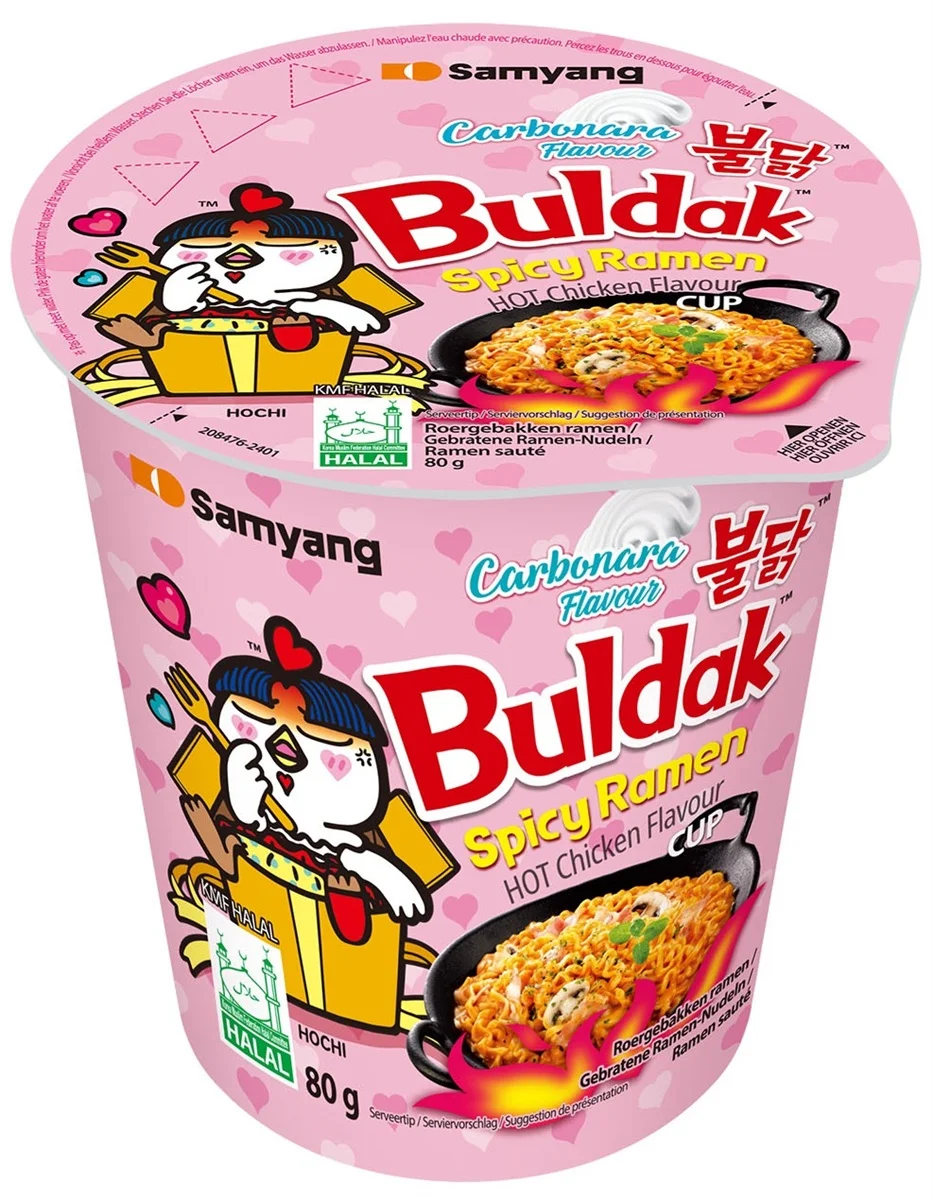 Samyang Buldak instantní ramen Carbonara cup 80g