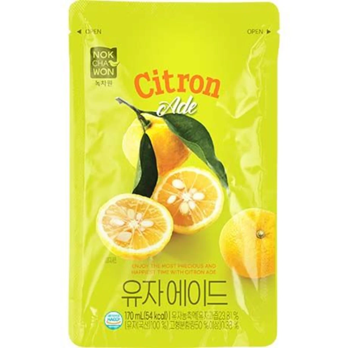 Nokchawon osvěžující nápoj z yuzu a citronu koncentrát 170ml