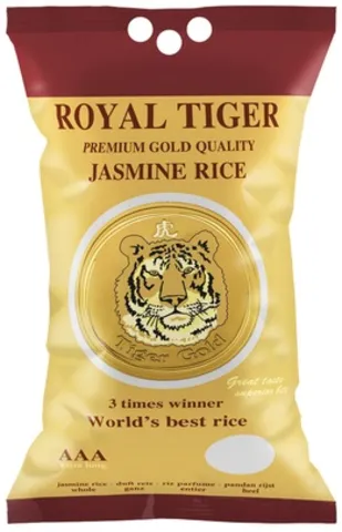 Royal Tiger premium gold jasmínová rýže Kambodža AAA 5kg