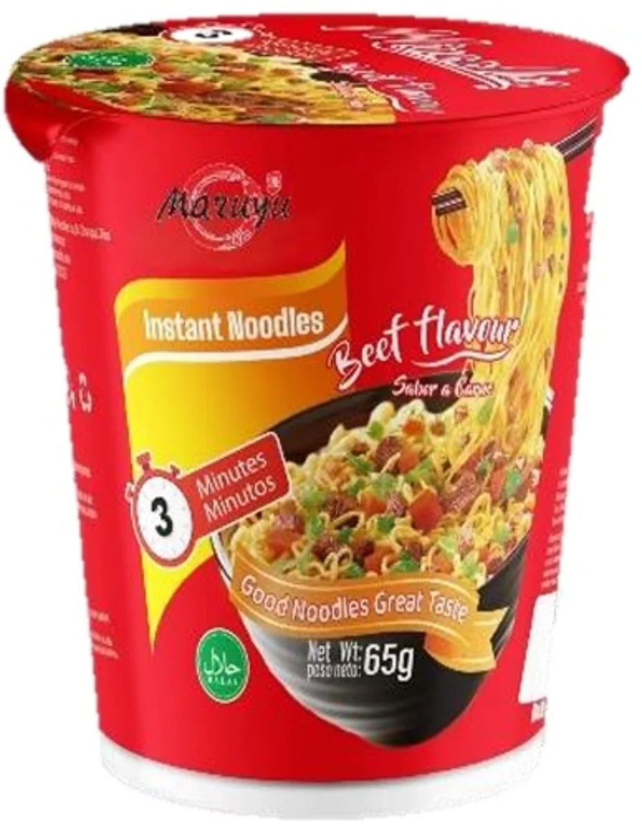 Maruyu isntantní nudlová polévka s hovězí příchutí 65g