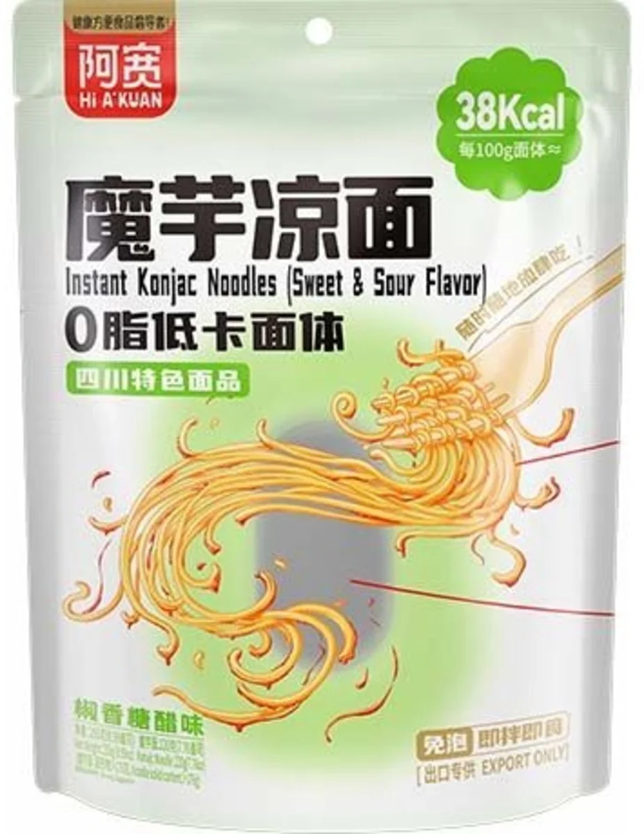 Baijia instantní konjakové nudle shirataki sladkokyselé 255g